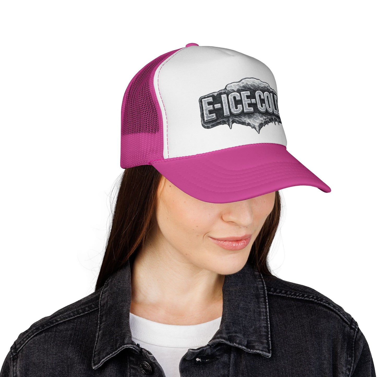 E-ICE-COLD Trucker Hat – Vintage Ice Logo Mesh Cap