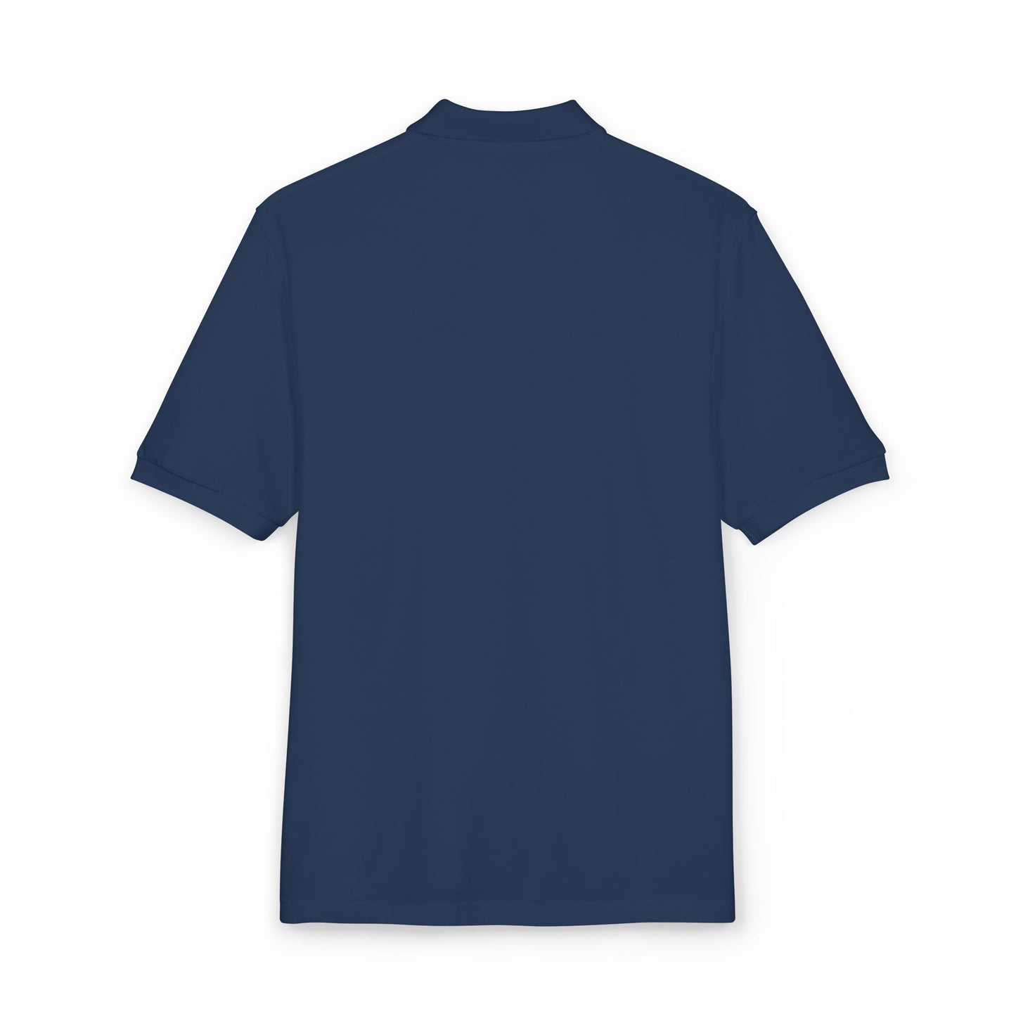 Embroidered Geometric Crest Polo