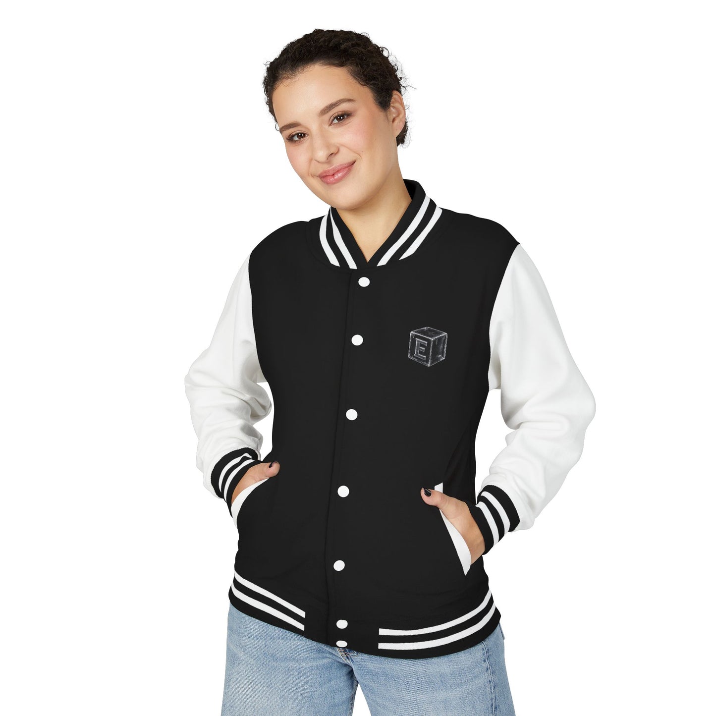 Letterman Jacket — 'E-ICE-COLD' Retro Varsity Bomber