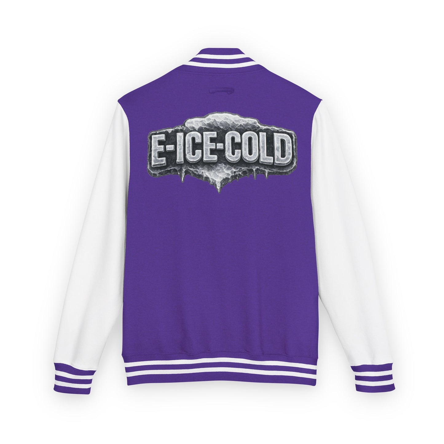 Letterman Jacket — 'E-ICE-COLD' Retro Varsity Bomber