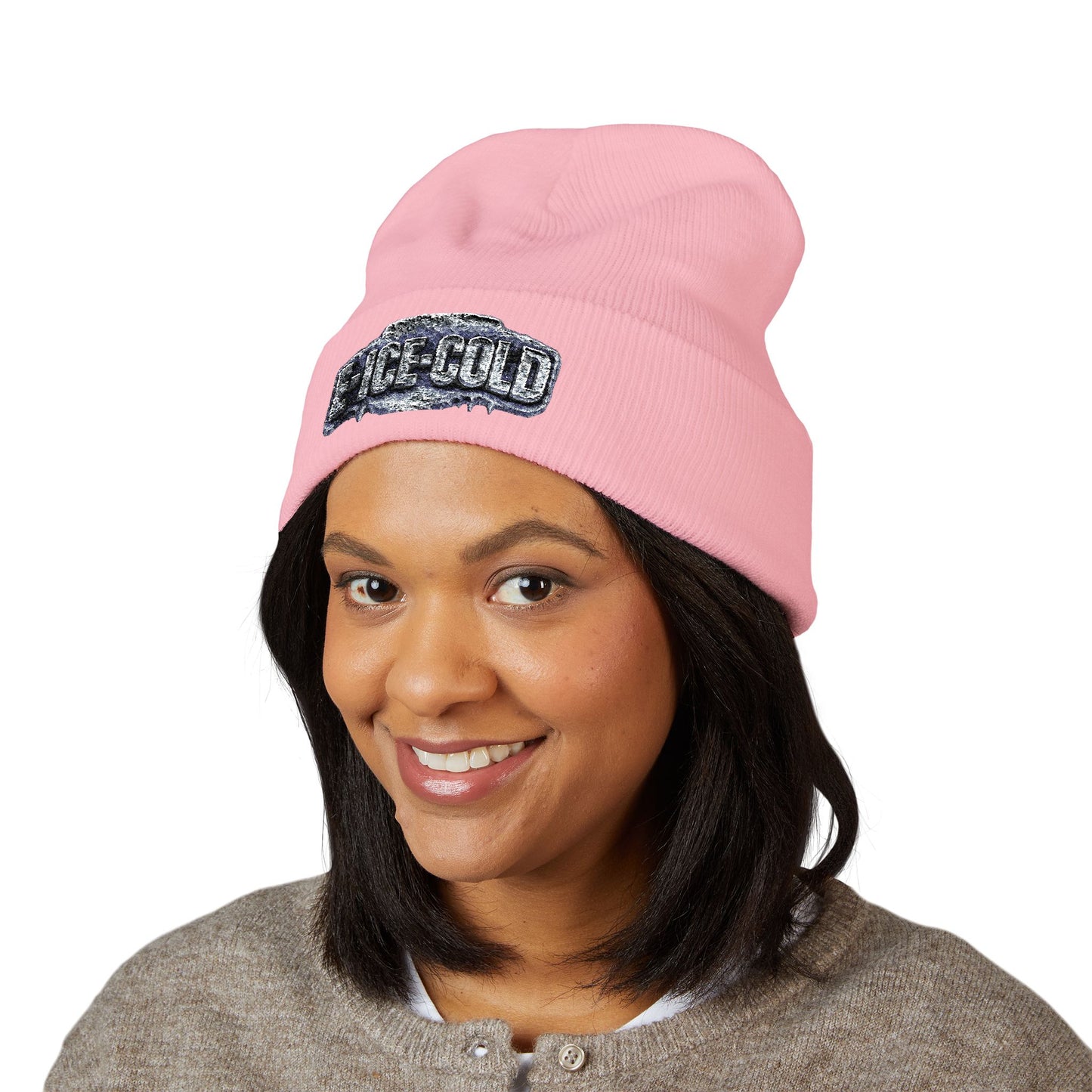 E-ICE-COLD Embroidered Cuffed Beanie