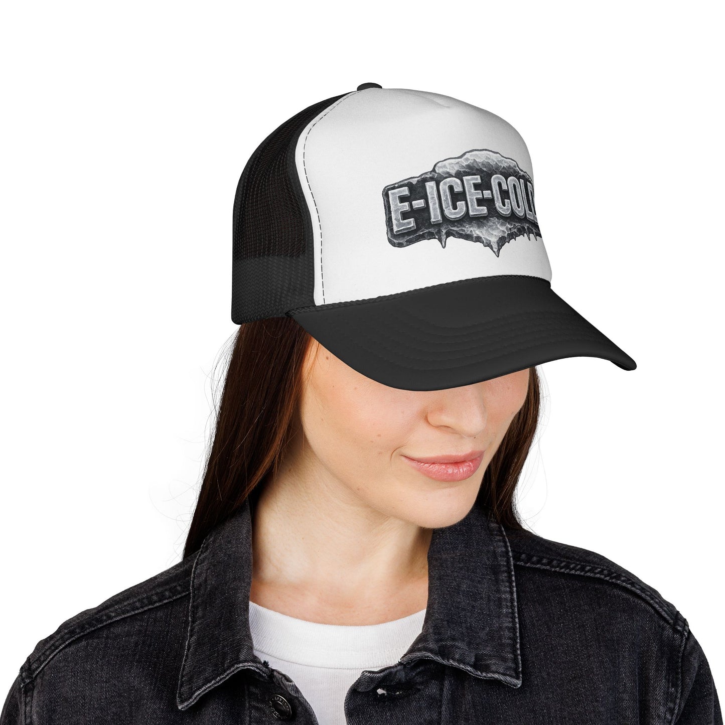 E-ICE-COLD Trucker Hat – Vintage Ice Logo Mesh Cap
