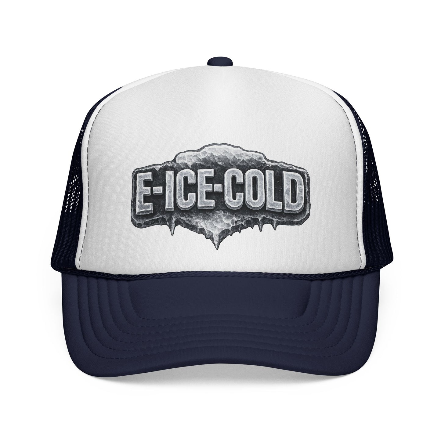 E-ICE-COLD Trucker Hat – Vintage Ice Logo Mesh Cap