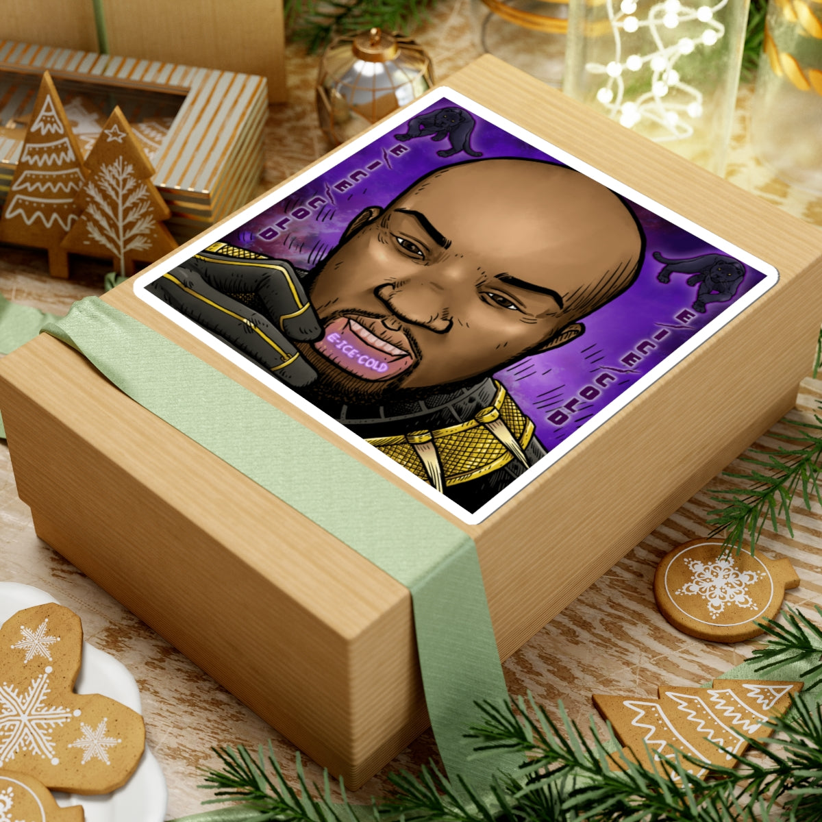 E-ICE-COLD' Portrait Sticker