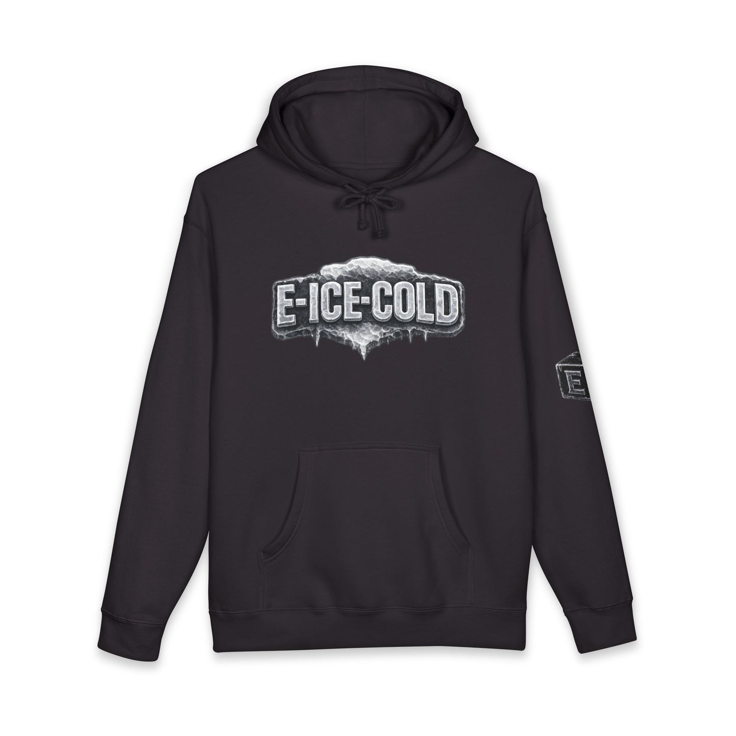 Ice-Cold Hoodie — 'E-ICE-COLD' Graphic Hooded Sweatshirt with U-TUBE Back Art