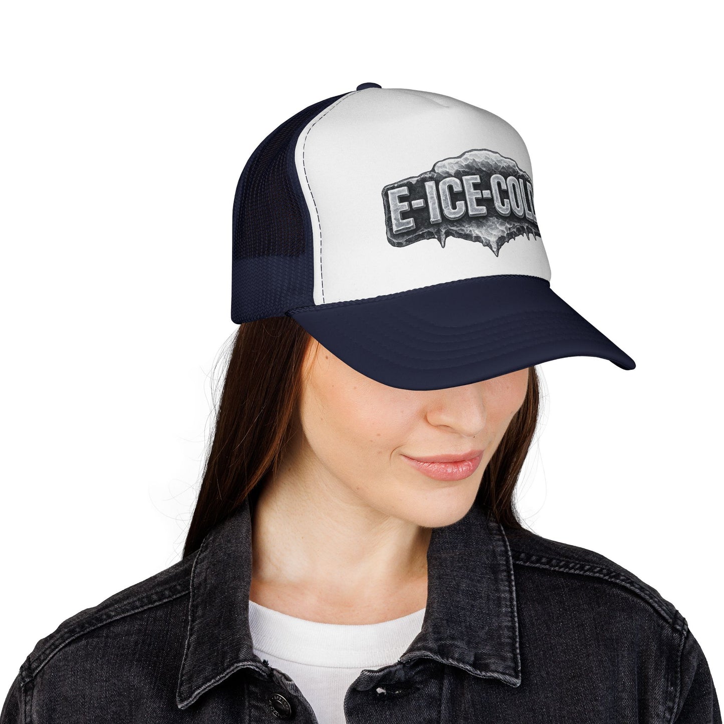 E-ICE-COLD Trucker Hat – Vintage Ice Logo Mesh Cap