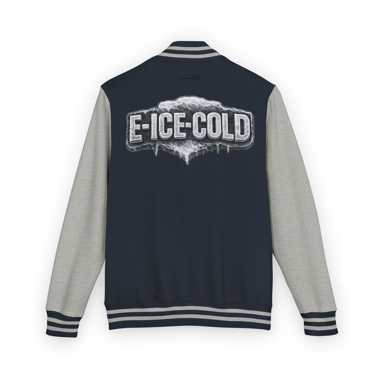 Letterman Jacket — 'E-ICE-COLD' Retro Varsity Bomber