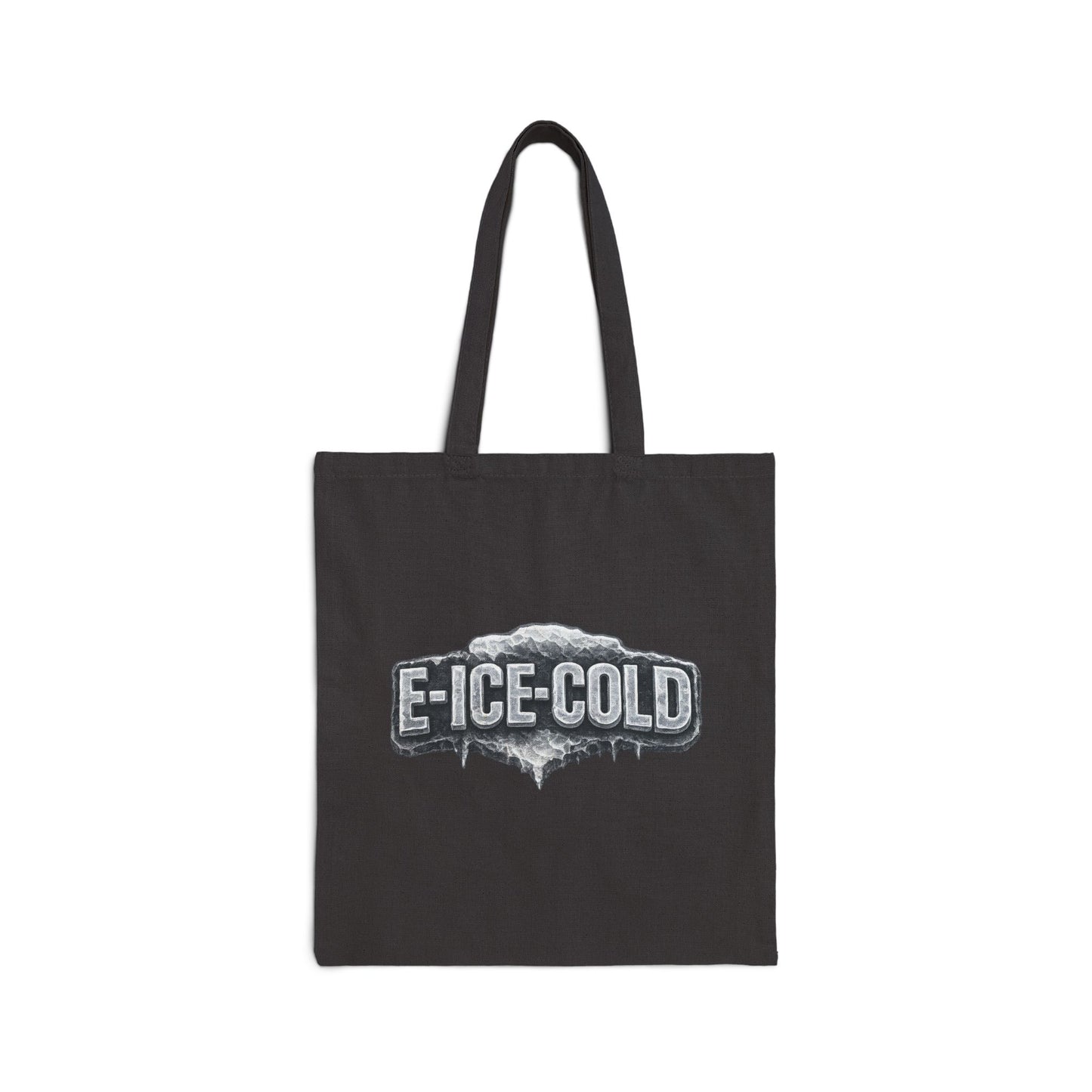 Tote Bag — 'E-ICE-COLD' Graphic Cotton Canvas Tote