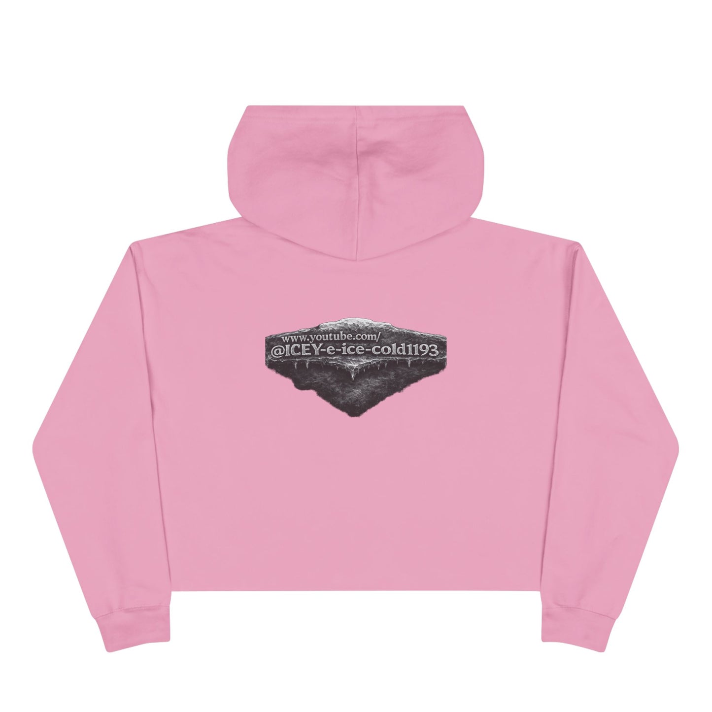 E-ICE-COLD Crop Hoodie – Graphic Rapper Portrait Streetwear