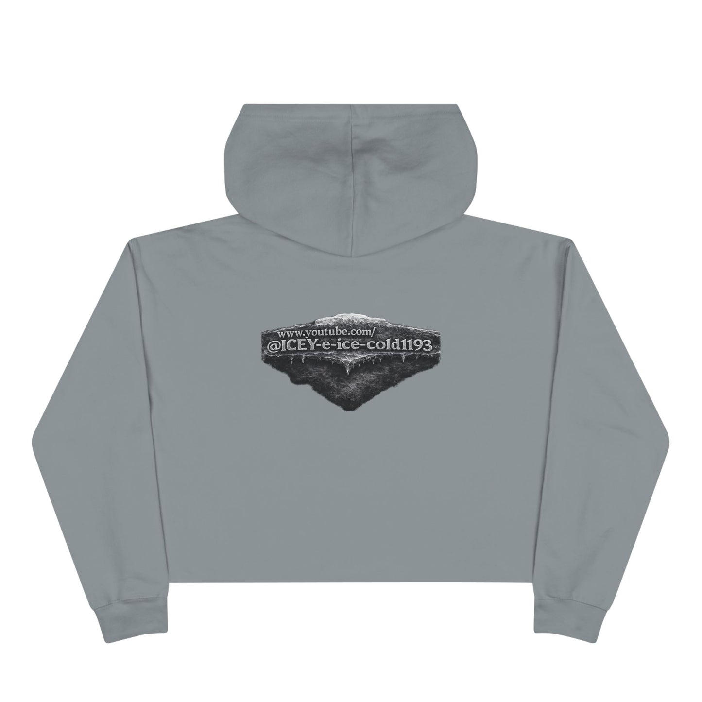 E-ICE-COLD Crop Hoodie – Graphic Rapper Portrait Streetwear
