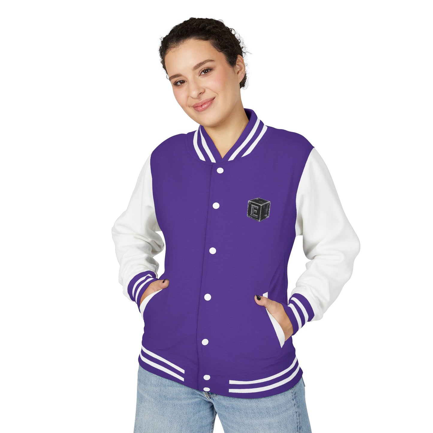 Letterman Jacket — 'E-ICE-COLD' Retro Varsity Bomber