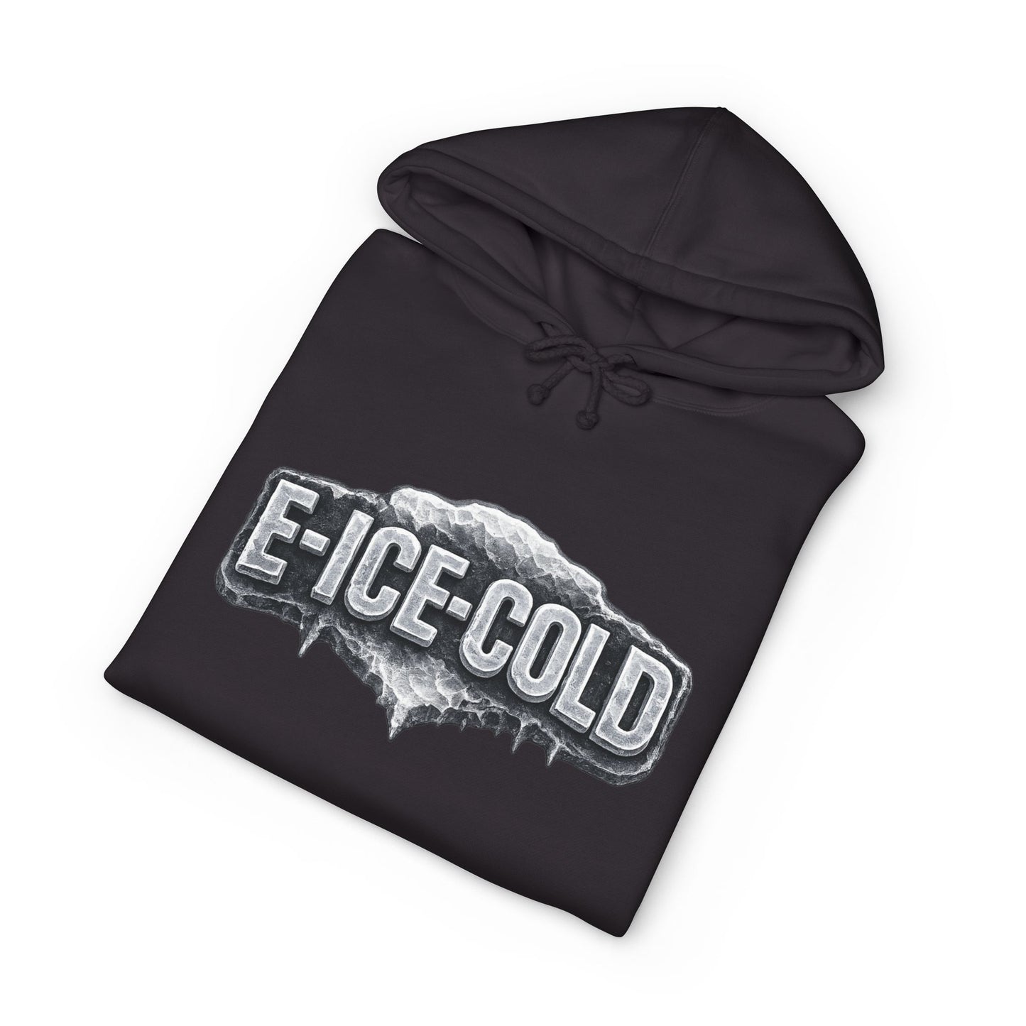 Ice-Cold Hoodie — 'E-ICE-COLD' Graphic Hooded Sweatshirt with U-TUBE Back Art