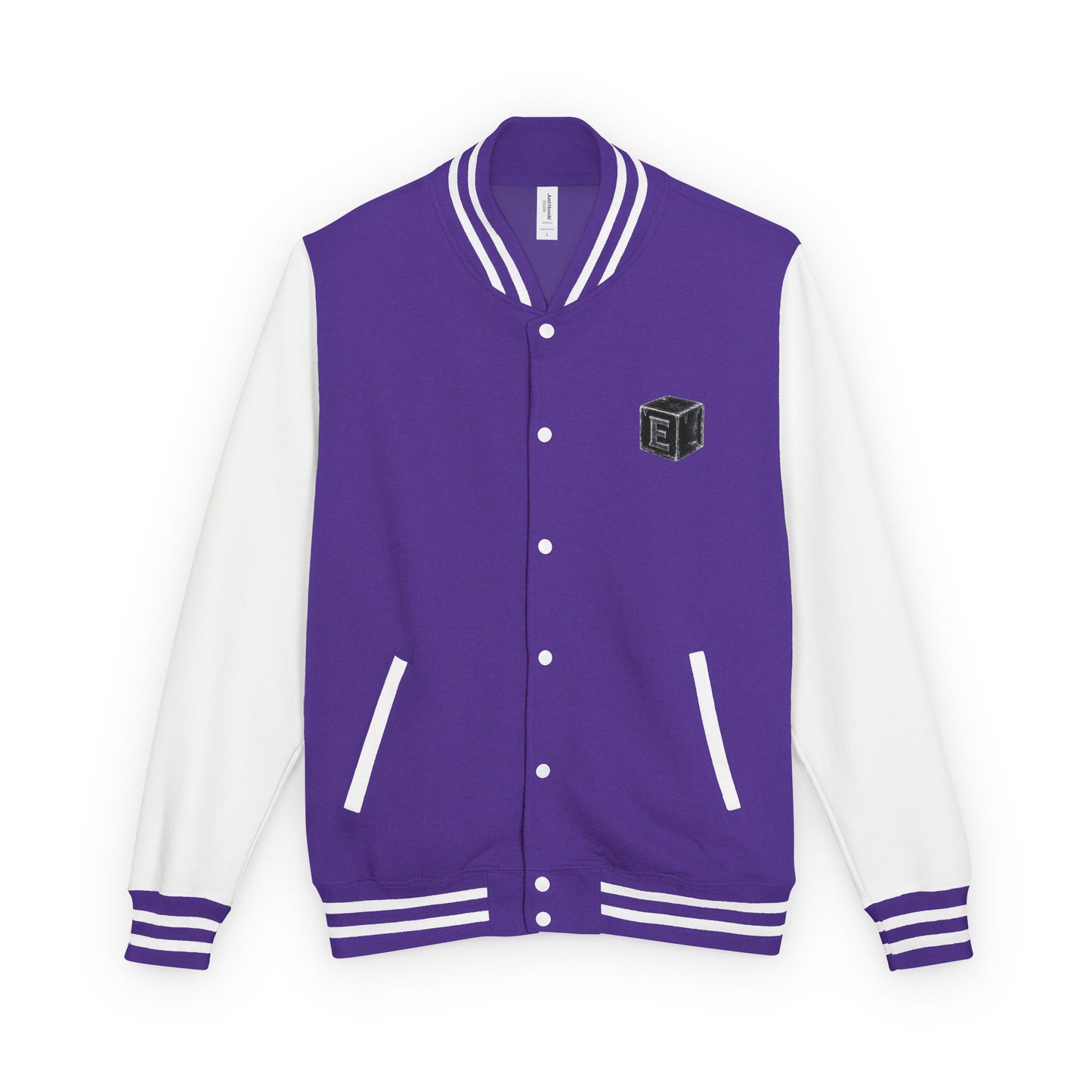 Letterman Jacket — 'E-ICE-COLD' Retro Varsity Bomber