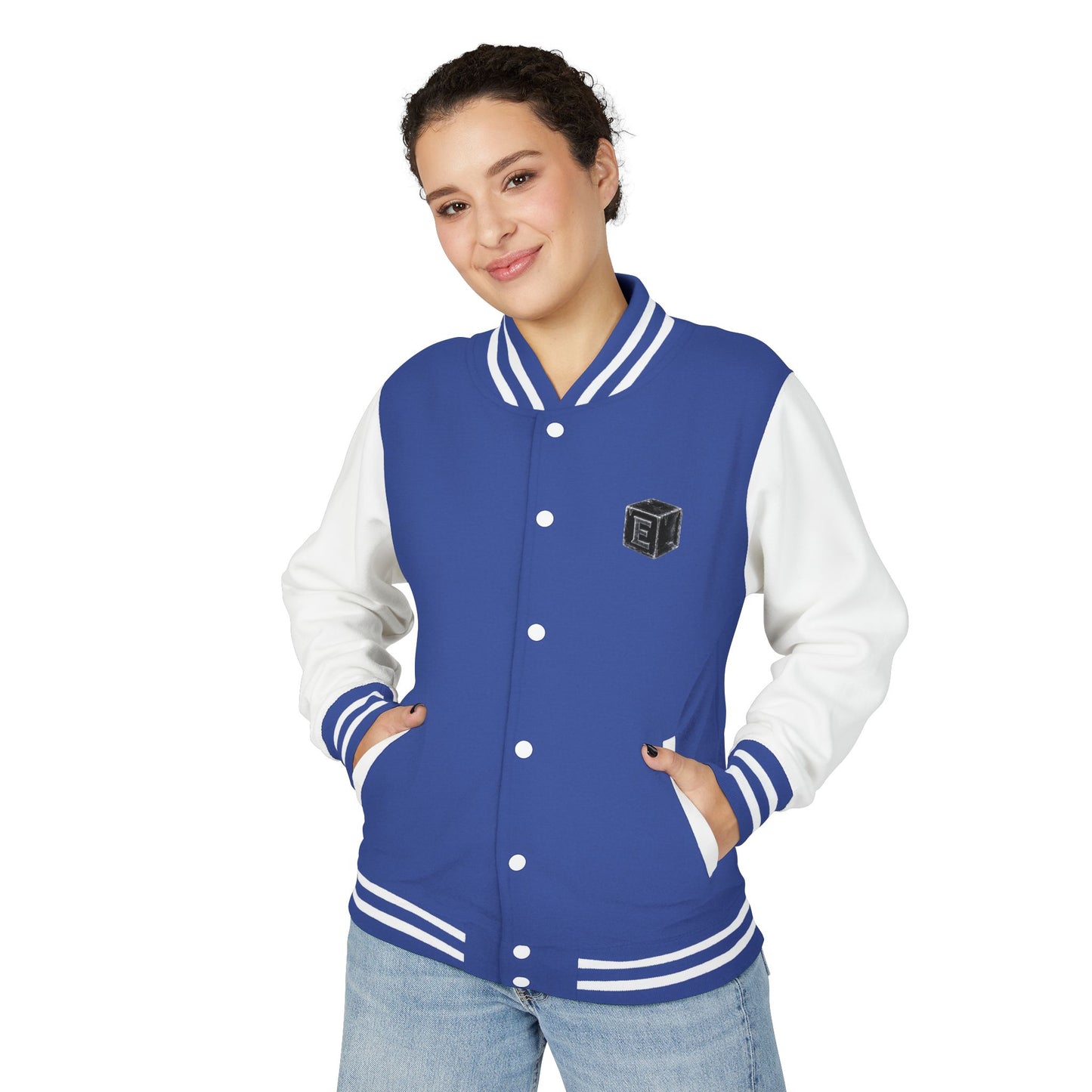 Letterman Jacket — 'E-ICE-COLD' Retro Varsity Bomber