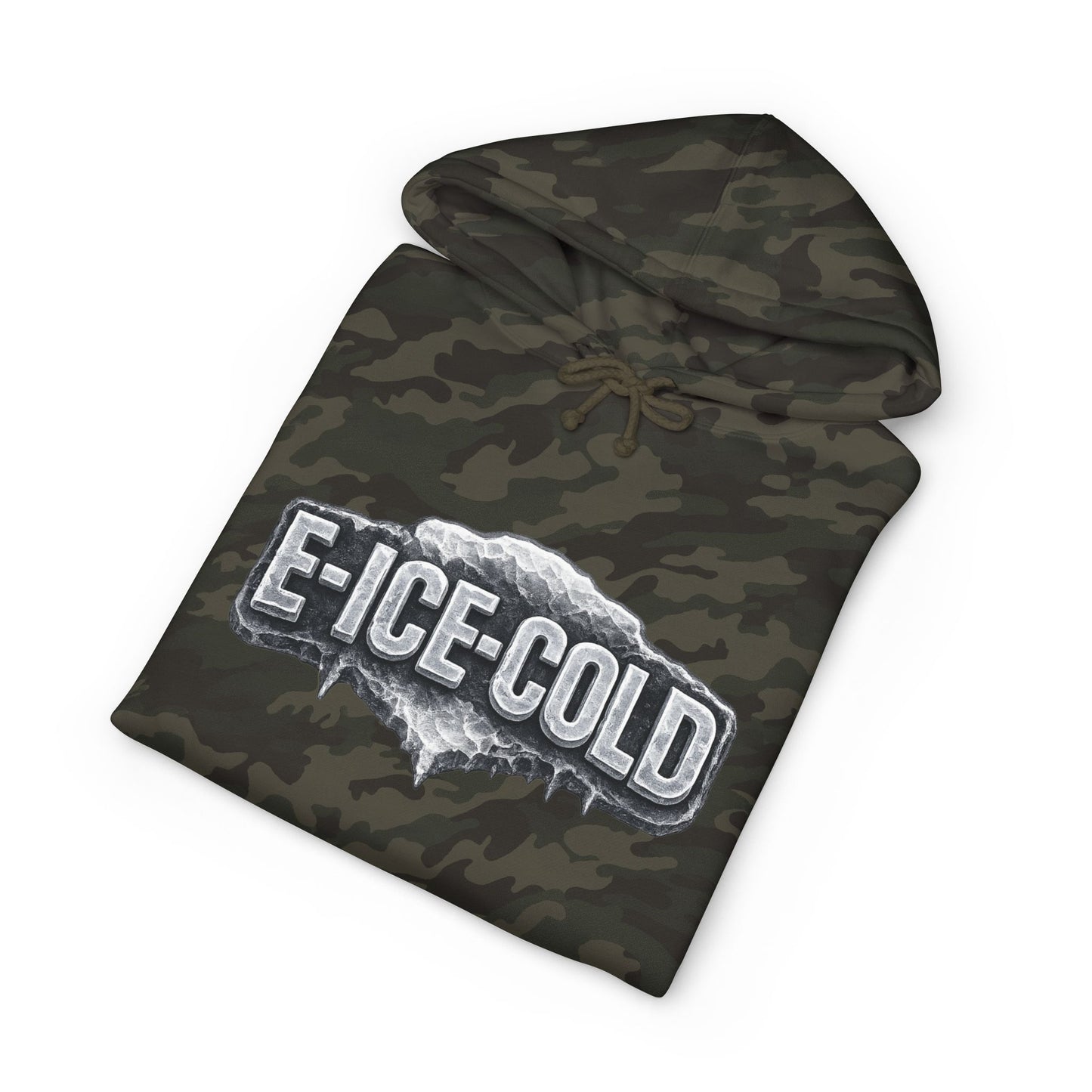 Ice-Cold Hoodie — 'E-ICE-COLD' Graphic Hooded Sweatshirt with U-TUBE Back Art