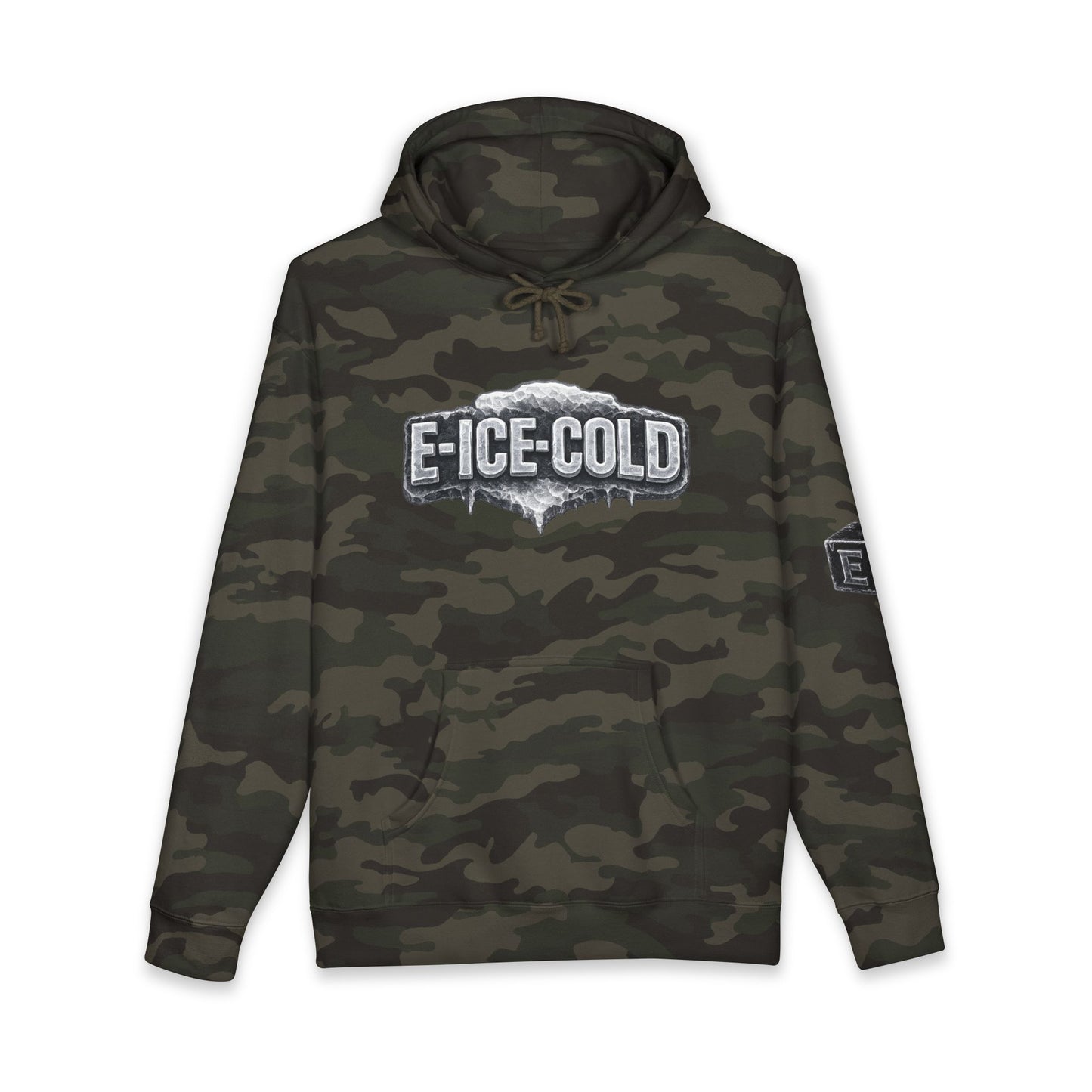 Ice-Cold Hoodie — 'E-ICE-COLD' Graphic Hooded Sweatshirt with U-TUBE Back Art