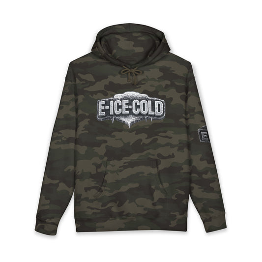 Ice-Cold Hoodie — 'E-ICE-COLD' Graphic Hooded Sweatshirt with U-TUBE Back Art