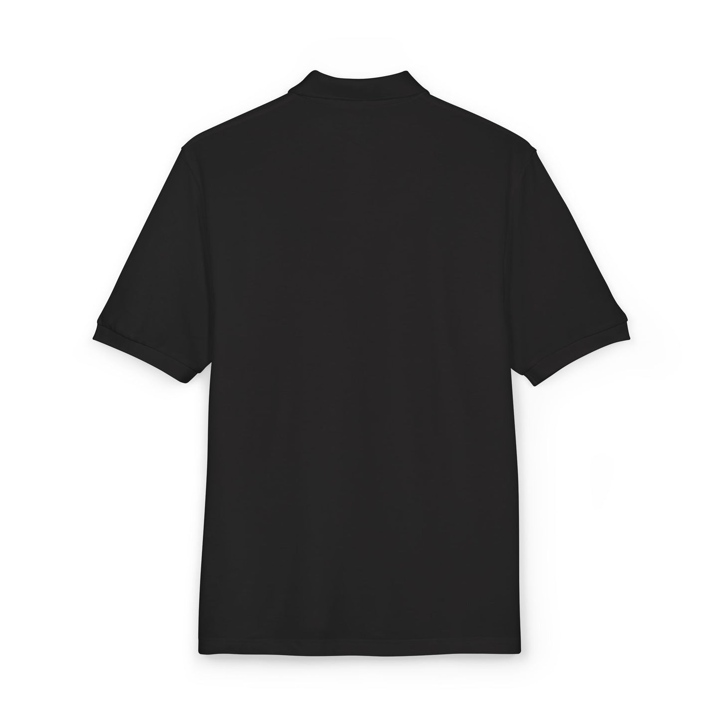 Embroidered Geometric Crest Polo