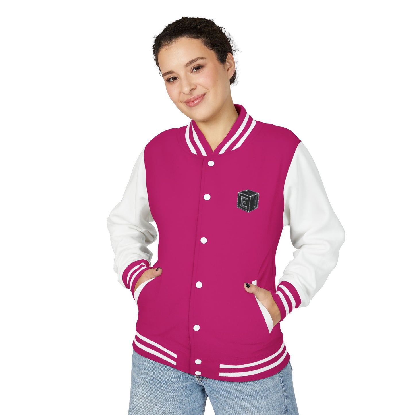 Letterman Jacket — 'E-ICE-COLD' Retro Varsity Bomber