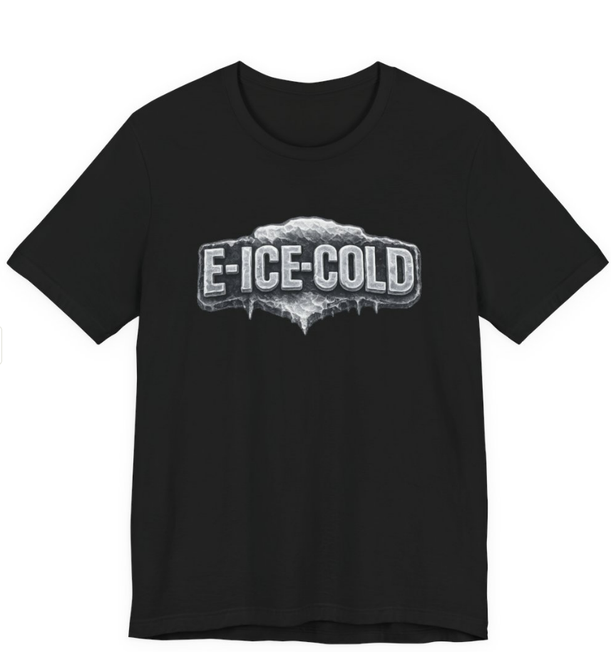 E-ICE-COLD Vintage Logo Portrait  — U-TUBE (Unisex Tee) Hip-Hop Streetwear